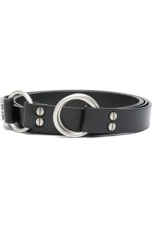 ANN DEMEULEMEESTER Homme, Accessoires, Noir, Taille: 110 CM Ceinture Noire Avec Anneaux