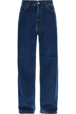 Carhartt Homme, Jeans, Bleu, Taille: W32 Jean Coupe Large avec Jambe Fuselée