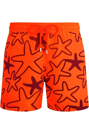 Vilebrequin Homme, Maillots de bain, Rouge, Taille: 3XL Maillot de bain ultra-léger et pliable imprimé Starlettes floqué