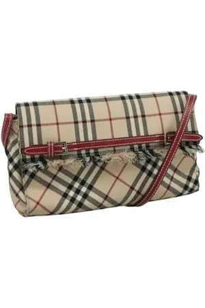 Burberry Femme, Pre-owned, , Taille: ONE Size Pre-owned Toile sacs-ports-paule