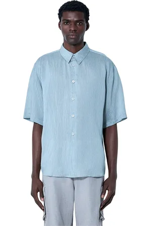 OUR LEGACY Homme, Chemises, Bleu, Taille: M Chemise à rayures géométriques