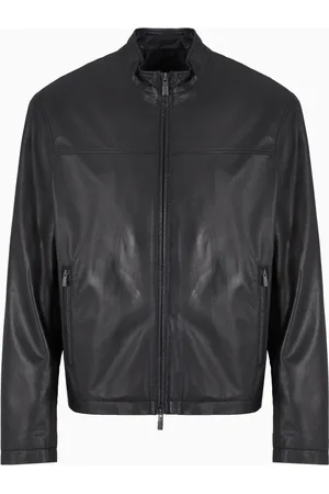Armani Exchange Homme, Vestes, Noir, Taille: M Veste Cuir Homme Courte Noire
