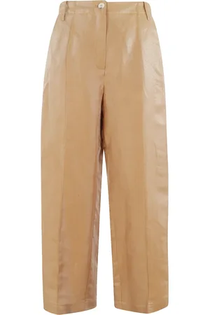 ALYSI Femme, Pantalons, , Taille: 38 FR Pantalon droit en lin cristal
