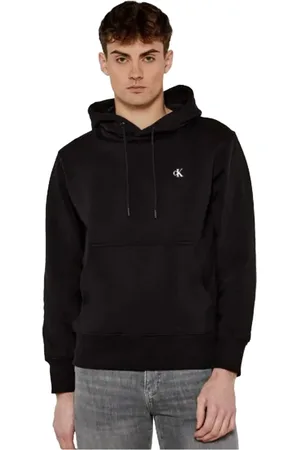 Calvin Klein Homme, Sweatshirts et sweats à capuche, Noir, Taille: 2XL Sweat à Capuche Noir Coupe Régulière