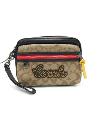 Coach Homme, Pre-owned, , Taille: ONE Size Pre-owned Cuir pochettes-minaudieres