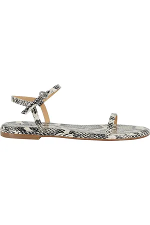 Aeyde Femme, Chaussures, Multicolore, Taille: 41 EU Sandale en cuir imprimé serpent crème