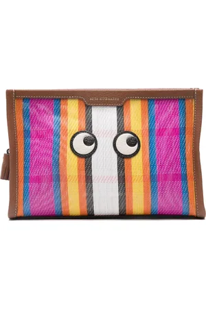 Anya Hindmarch Femme, Sacs, Multicolore, Taille: ONE Size Sac Rose Fuchsia à Fermeture Éclair