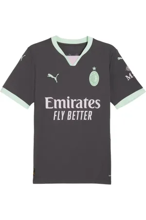 PUMA Homme, Sport, Multicolore, Taille: XL Maillot Troisième AC Milan 2024/25 Gris Vert