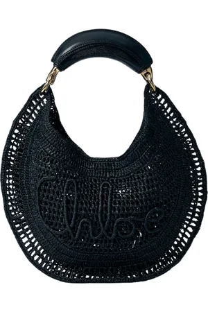 Chloé Femme, Sacs, Noir, Taille: ONE Size Sac à bandoulière en crochet avec logo
