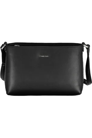 Calvin Klein Femme, Sacs, Noir, Taille: ONE Size Sac à bandoulière en polyester noir avec logo