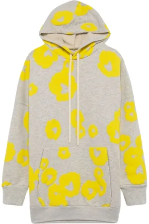 Autry Femme, Sweatshirts et sweats à capuche, Multicolore, Taille: 36 FR Robe sweat à capuche fleurie