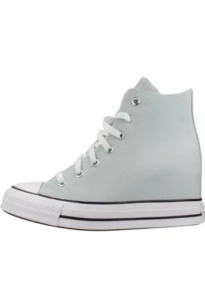 Converse Femme, Chaussures, Bleu, Taille: 36 1/2 EU Baskets à Talon Compensé pour Femmes