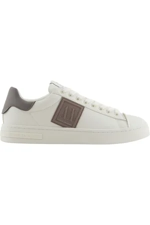Armani Exchange Homme, Chaussures, Blanc, Taille: 43 EU Baskets Homme Blanche avec Détails