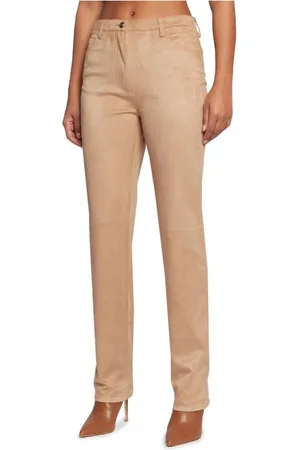 Guess Femme, Pantalons, Brun, Taille: W26 L29 Pantalon Classique Straight Fit avec Logo