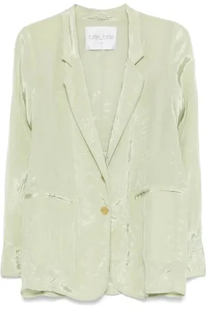 FORTE FORTE Femme, Vestes, Vert, Taille: 38 FR Veste Oversize en Satin