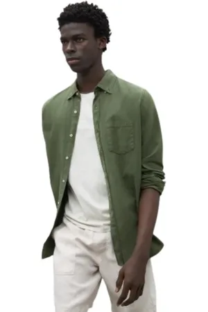 ECOALF Homme, Chemises, Vert, Taille: M Chemise Écologique Carlos