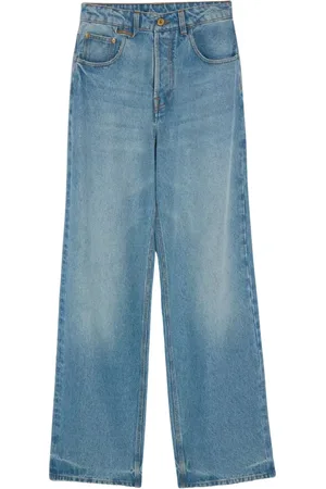 Jacquemus Homme, Jeans, Bleu, Taille: W31 Jean Droit en Denim Bleu