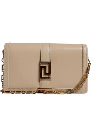 VERSACE Femme, Sacs, , Taille: ONE Size Sac Portefeuille Bandoulière en Cuir à Chaîne