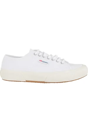 Superga Homme, Chaussures, Blanc, Taille: 44 EU Baskets en toile blanche avec logo