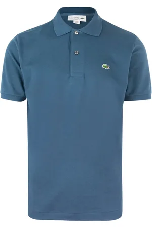 Lacoste Homme, Tops, Bleu, Taille: XL Polo Bleu à Col Côtelé