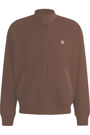 HUGO BOSS Homme, Sweatshirts et sweats à capuche, Brun, Taille: XL Sweat à Capuche Marron avec Détails Contrastés