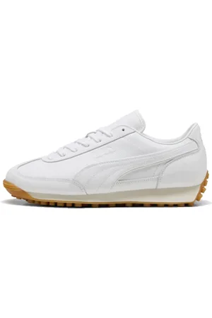 PUMA Homme, Chaussures, Blanc, Taille: 45 EU Baskets rétro Easy Rider en cuir