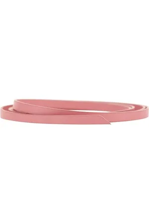 Crida Milano Femme, Accessoires, Rose, Taille: ONE Size Ceinture fine en cuir Tesine, Motif monochrome