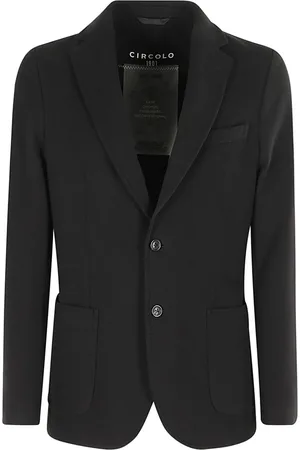 Circolo Homme, Vestes, Noir, Taille: 2XL Veste en jersey de cachemire