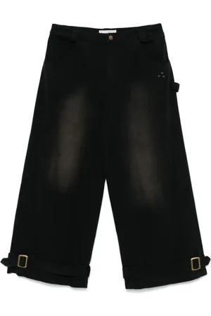 Untitled Artworks Homme, Jeans, Noir, Taille: M Pantalon Noir Ceinturé Classique Cinq Poches