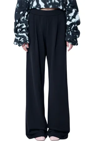 DRIES VAN NOTEN Femme, Pantalons, Noir, Taille: 38 FR Pantalon de Survêtement en Coton