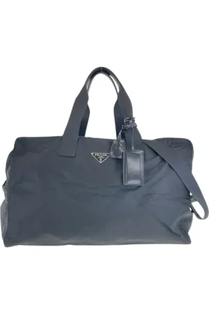 Prada Femme, Pre-owned, Noir, Taille: ONE Size Pre-owned Toile sacs-prada