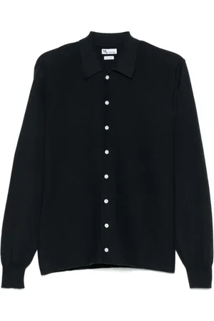 DoppiaA Homme, Chemises, Bleu, Taille: L Chemise Bleue Col Classique