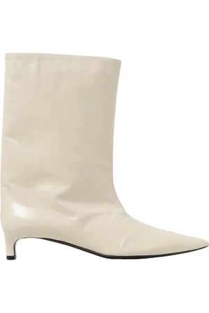 Jil Sander Femme, Chaussures, , Taille: 36 EU Bottines à Talon Aiguille Ivoire