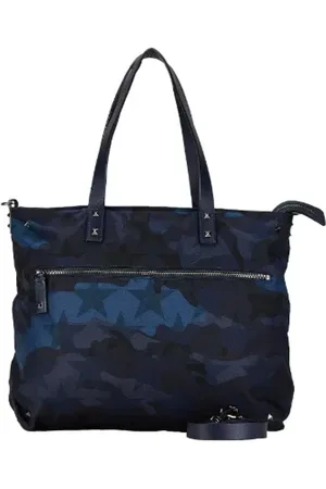 VALENTINO Femme, Pre-owned, Bleu, Taille: ONE Size Pre-owned Toile sacs-main
