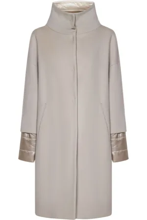 HERNO Femme, Manteaux, Blanc, Taille: 42 FR Manteau d