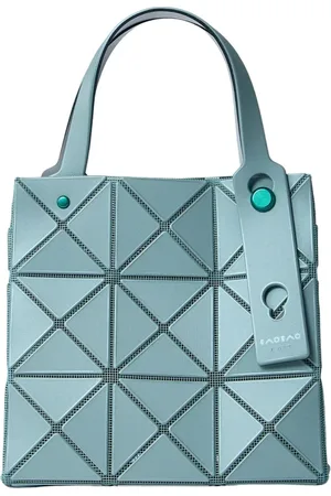 Issey Miyake Femme, Sacs, Vert, Taille: ONE Size Sac à Main Brillant Carat avec Carreaux Triangulaires