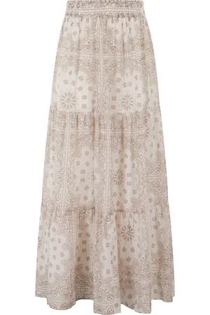 MC2 SAINT BARTH Femme, Jupes, , Taille: 38 FR Élégante Jupe en Voile de Soie Cheyene