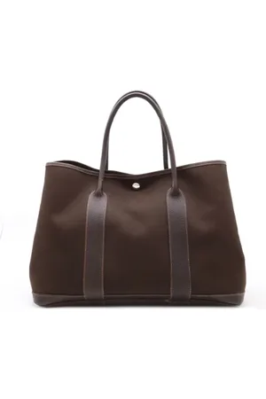 Hermès Femme, Pre-owned, Brun, Taille: ONE Size Pre-owned Toile sacs-main