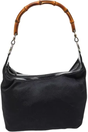 Gucci Femme, Pre-owned, Noir, Taille: ONE Size Pre-owned Nylon sacs-gucci