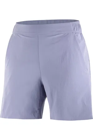 Salomon Femme, Sport, Bleu, Taille: 42 FR Shorts Wayfarer Ease en Granit Bleu