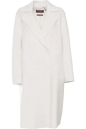 Max Mara Femme, Manteaux, Blanc, Taille: 36 FR Manteaux Blancs avec Licenza
