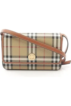 Burberry Femme, Pre-owned, , Taille: ONE Size Pre-owned Toile sacs-bandouliere