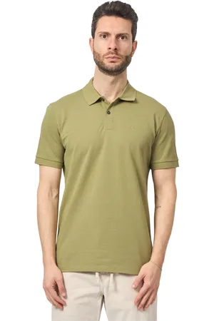 HUGO BOSS Homme, Tops, Vert, Taille: 2XL Polo Vert avec Logo Brodé