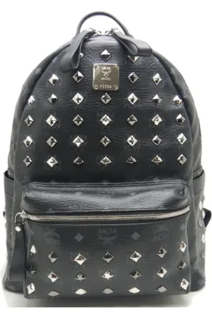 MCM Femme, Pre-owned, Noir, Taille: ONE Size Pre-owned Toile sacs-dos