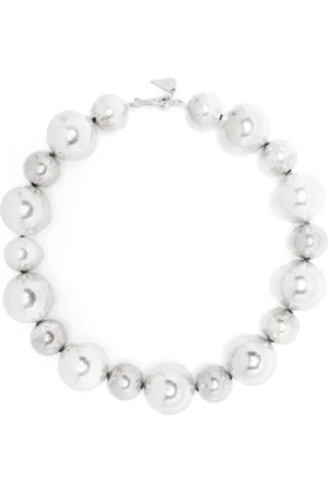 FORTE FORTE Femme, Accessoires, Gris, Taille: ONE Size Argent Logo Charme Crochet Fermoir Bijoux