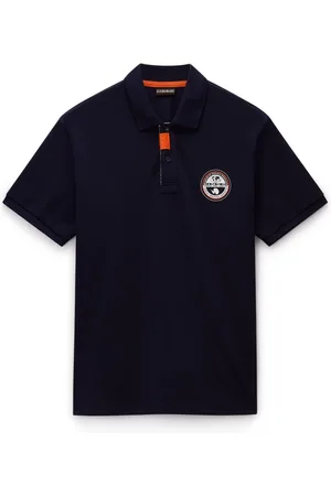 Napapijri Homme, Tops, Bleu, Taille: L Polo Homme Manches Courtes