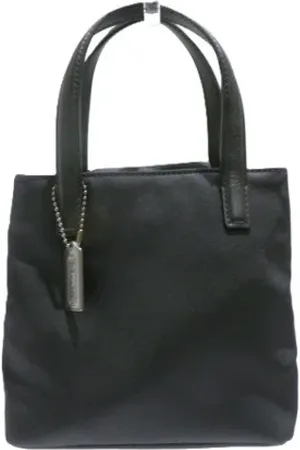 Coach Femme, Pre-owned, Noir, Taille: ONE Size Pre-owned Toile sacs-main