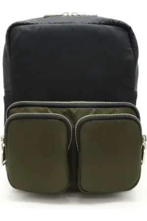 Prada Femme, Pre-owned, Noir, Taille: ONE Size Pre-owned Toile sacs-dos