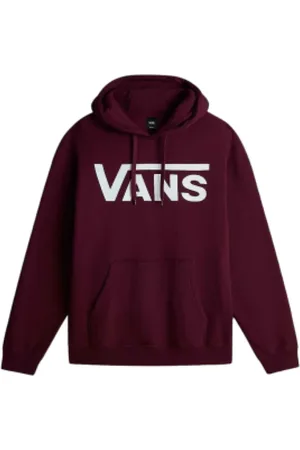 Vans Homme, Sweatshirts et sweats à capuche, Multicolore, Taille: L Sweat à Capuche Bordeaux Homme