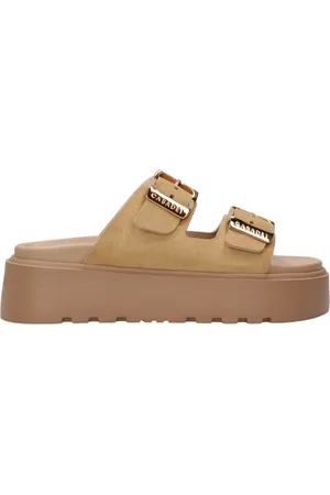 Casadei Femme, Chaussures, , Taille: 41 EU Sandales en Daim à Double Bride